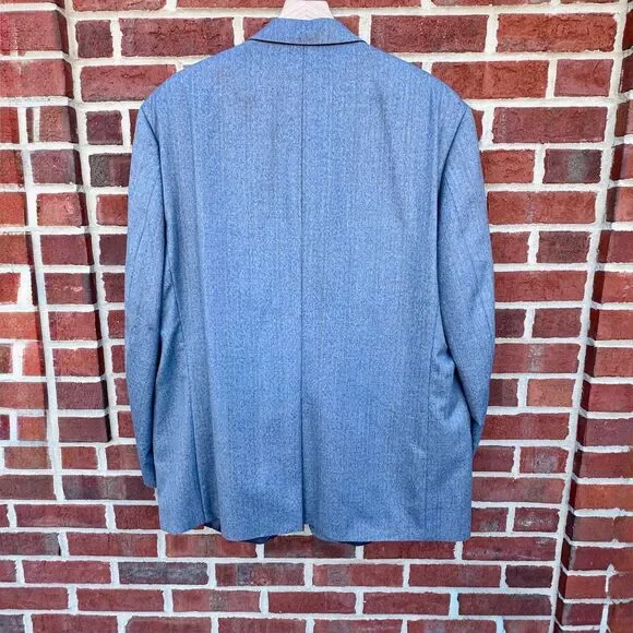 Lauren Ralph Lauren Classic Sport Coat Mens Sz 50R Gray Herringbone - Picture 3 of 15